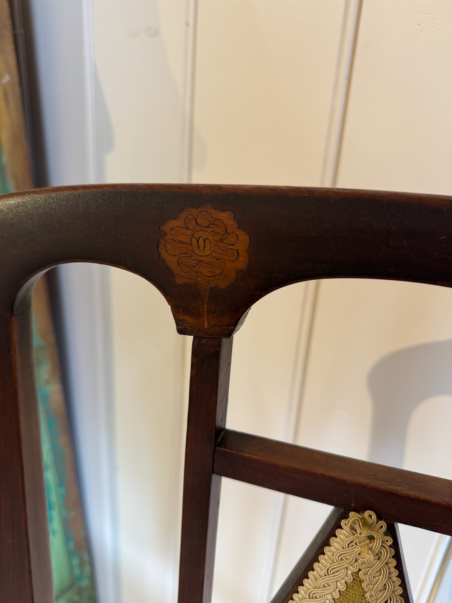 Art Nouveau Mahogany Side Chair
