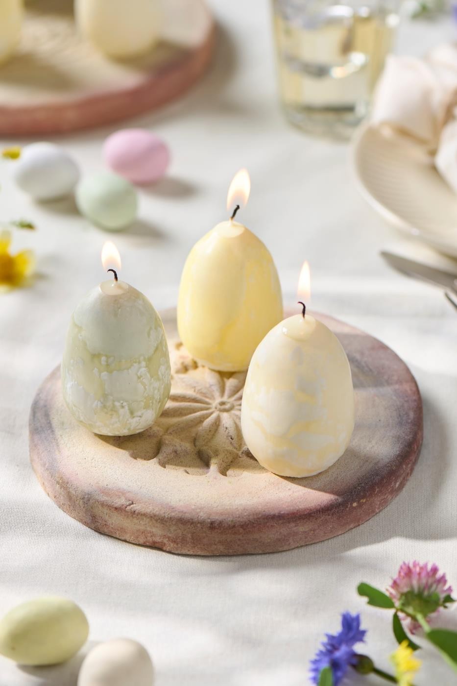 Egg Candles Green