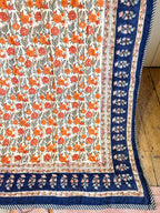 Double Quilts - Orange & Navy