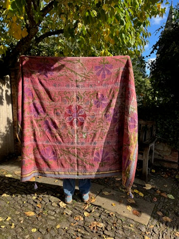 Vintage Suzani Throw 34