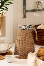 Thermos brown poly rattan braid