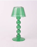 Dark Green Glass Tealight Holder