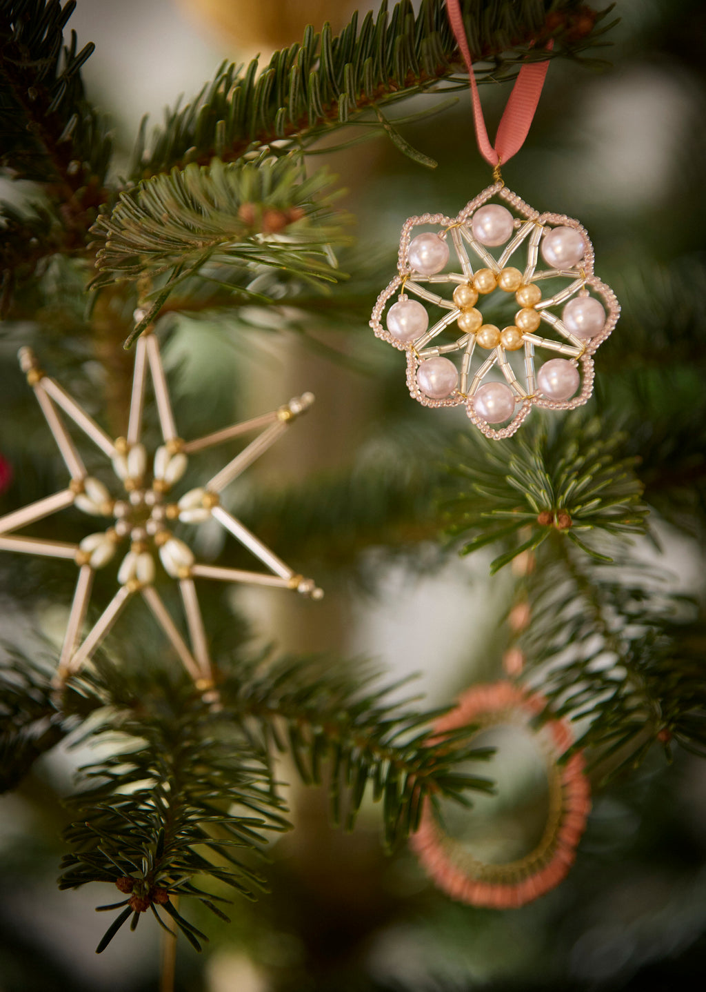Beaded Ornament Crystal Beaded Lilac
